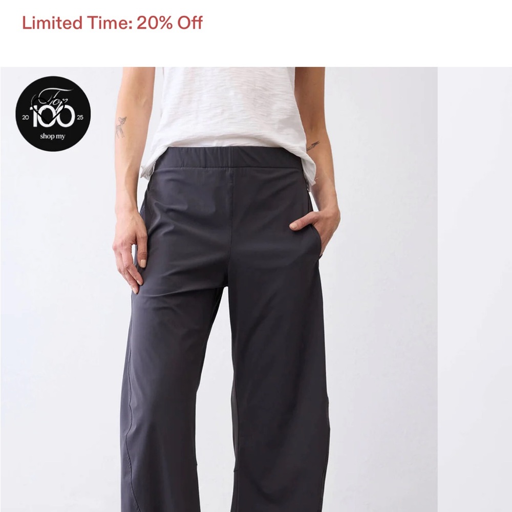 Women’s Wide-Leg Pull-On Pants in Charcoal — Comfortable Everyday Style